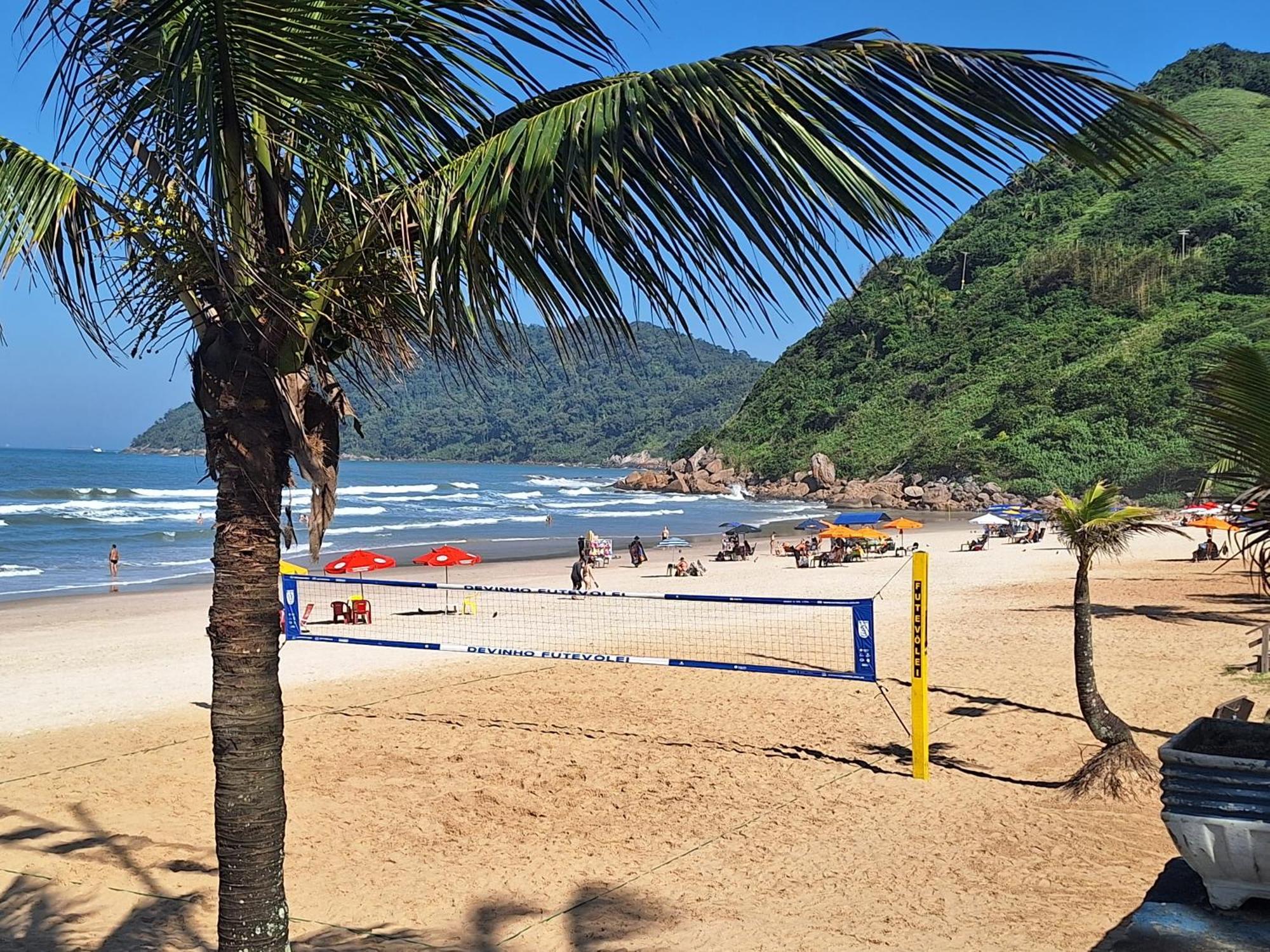 Duplex Pe Na Areia, Praia Do Tombo - Guaruja/Sp. Exterior foto
